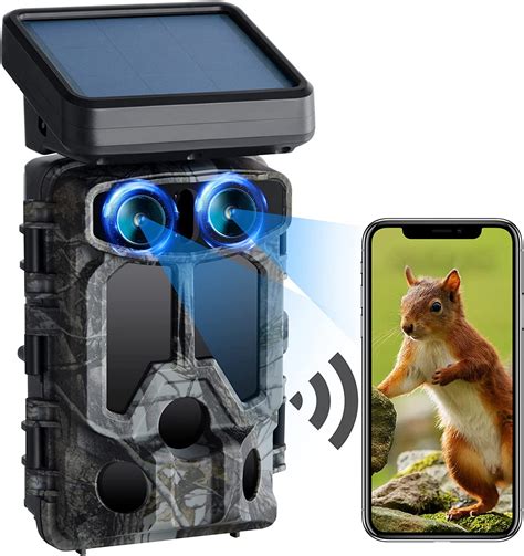 7K with 32GB TF Card Game Camera 120Wide-Angle Hunting Camera 2 LCD No Glow Night Vision Motion Activated Waterproof for Outdoor Wildlife Monitoring. . Amazon trail camera